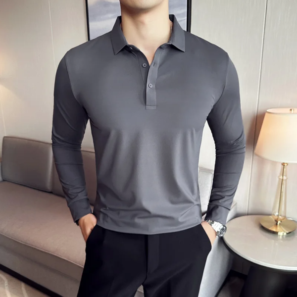 High Elasticity Men POLO Shirt - Image 2